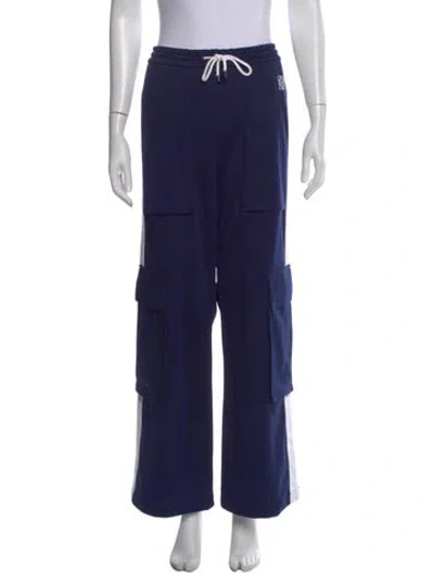 Pre-owned Loewe Wide Leg Pants In Blue