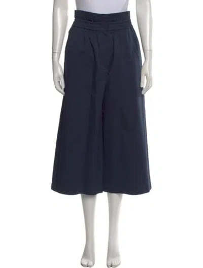 Pre-owned Loewe Wide Leg Pants In Blue
