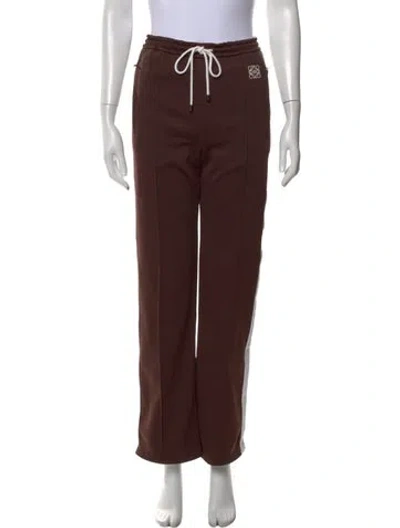 Pre-owned Loewe Wide Leg Pants In Brown