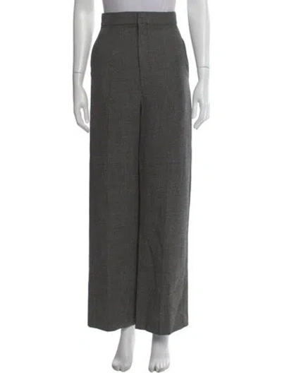 Pre-owned Loewe Wide Leg Pants In Gray