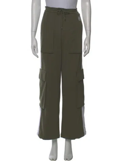 Pre-owned Loewe Wide Leg Pants In Green