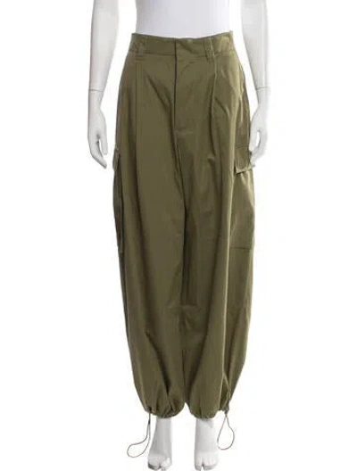 Pre-owned Loewe Wide Leg Pants In Green
