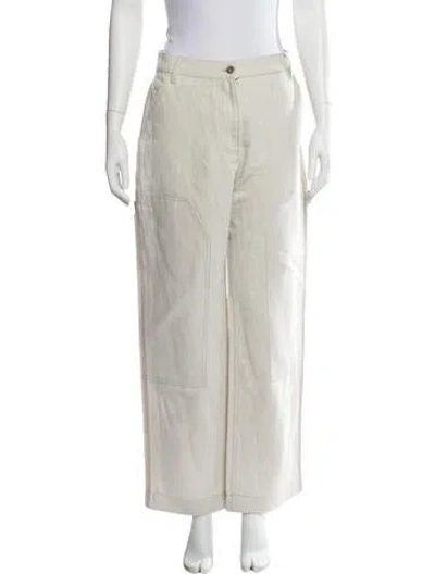 Pre-owned Loewe Wide Leg Pants In Neutral