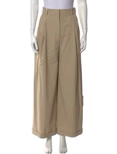 Pre-owned Loewe Wide Leg Pants In Neutral