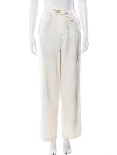 Pre-owned Loewe Wide Leg Pants In Neutral