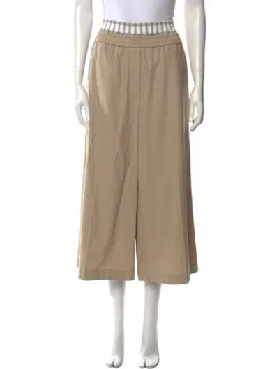 Pre-owned Loewe Wide Leg Pants In Neutral