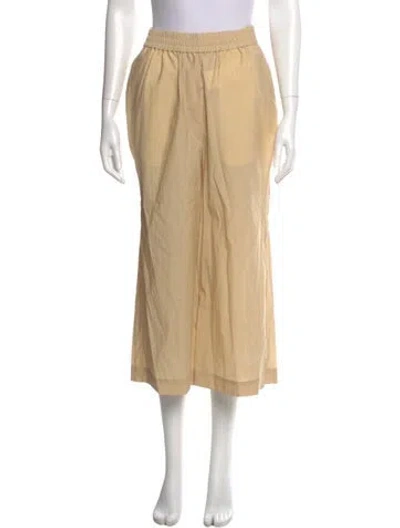 Pre-owned Loewe Wide Leg Pants In Neutral