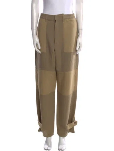 Pre-owned Loewe Wide Leg Pants In Neutral