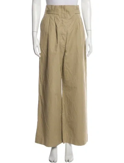 Pre-owned Loewe Wide Leg Pants In Neutral