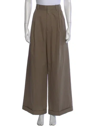 Pre-owned Loewe Wide Leg Pants In Neutral