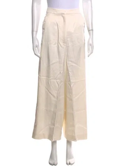 Pre-owned Loewe Wide Leg Pants In Neutrals