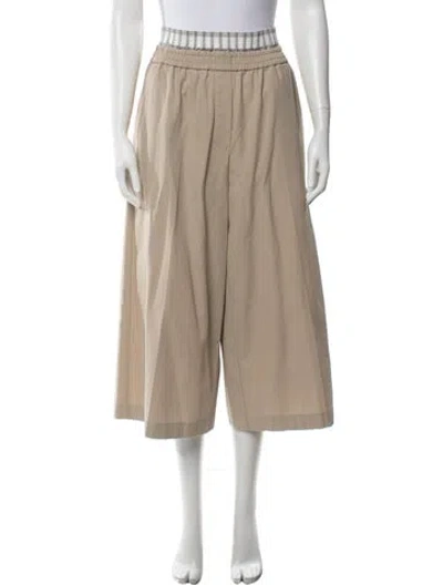 Pre-owned Loewe Wide Leg Pants In Neutrals