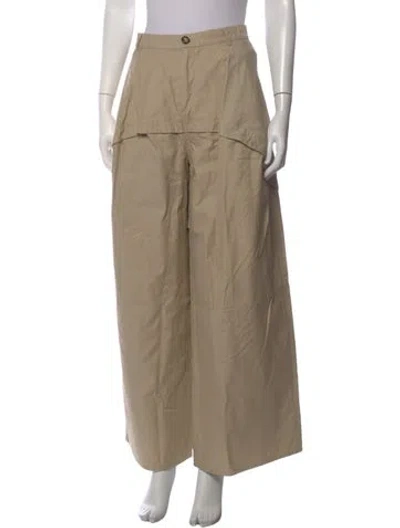 Pre-owned Loewe Wide Leg Pants In Neutrals