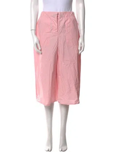 Pre-owned Loewe Wide Leg Pants In Pink