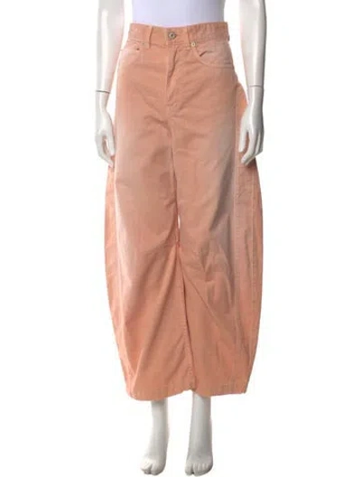 Pre-owned Loewe Wide Leg Pants In Pink