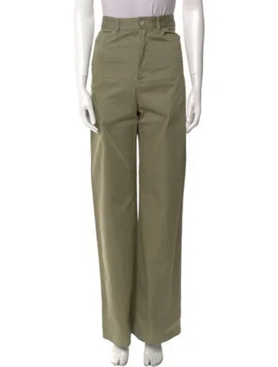 Pre-owned Loewe Wide Leg Pants W/ Tags In Green