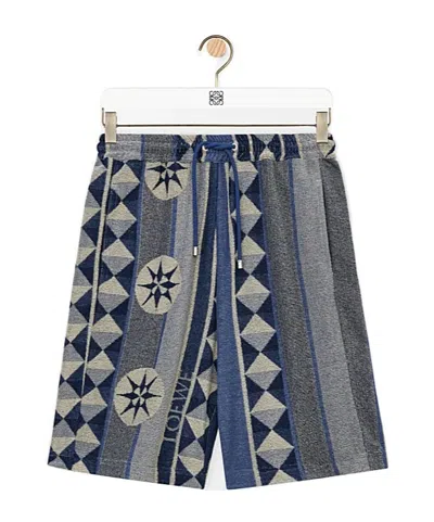 Loewe Terrycloth Shorts In Blue