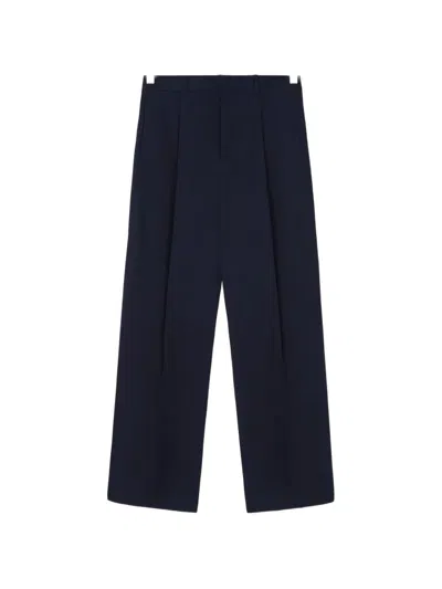 Loewe Wide-leg Trousers In Blue
