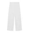 Loewe Womens White Mid-rise Straight-leg Stretch-jersey Trousers In White