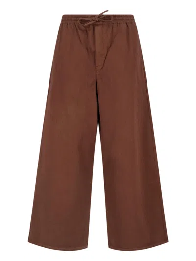 Loewe Wide Pants "anagram" In Brown