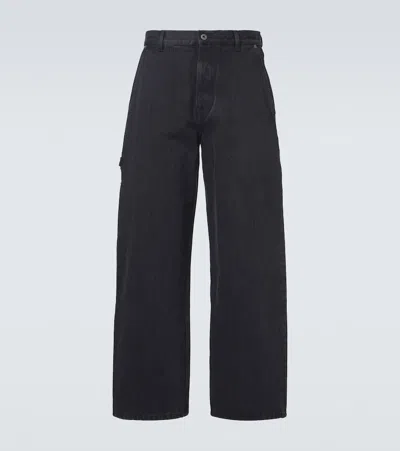 Loewe Wide-leg Jeans In Black