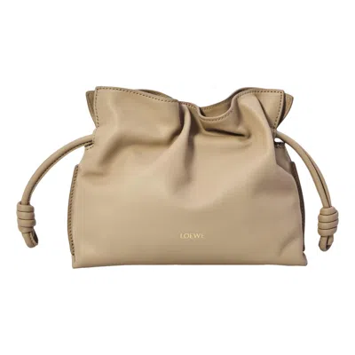 Loewe (wmns)  Mini Flamenco Clutch 'sand' In Neutral