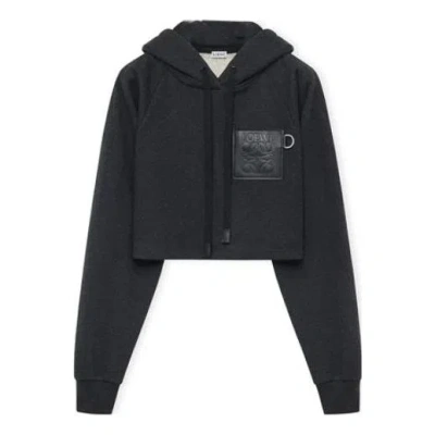 Loewe (wmns)  Ss23 Cropped Hoodie 'black'