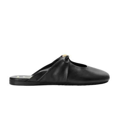 Pre-owned Loewe Wmns Pebble Soft Mule 'black' | Women's Size 36