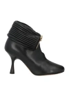 LOEWE LOEWE WOMAN ANKLE BOOTS BLACK SIZE 7 SOFT LEATHER