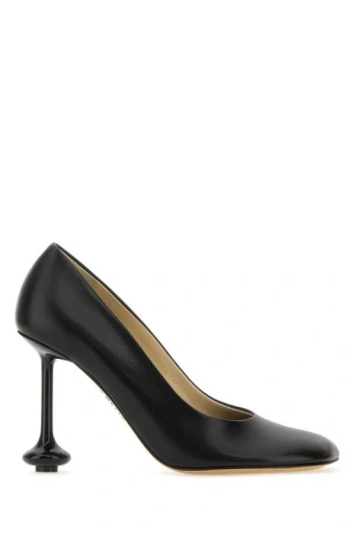 Loewe Black Leather Toy Pumps