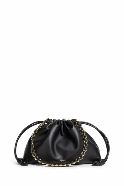 Loewe Woman Black Shoulder Bags