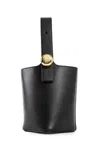 Loewe Mini Pebble Leather Bucket Bag In Black