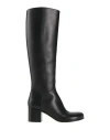 Loewe Woman Boot Black Size 8 Leather In Black