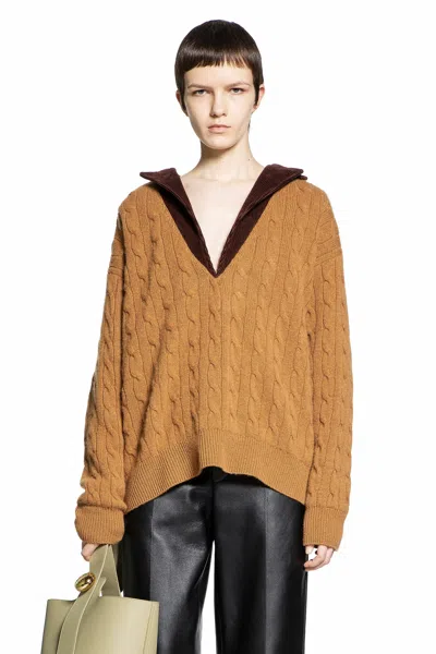 Loewe Woman Brown Knitwear