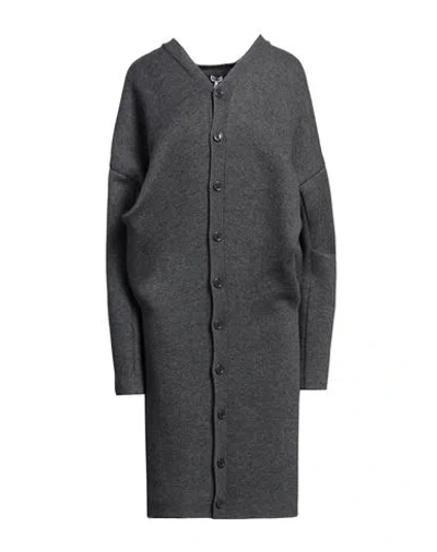 Loewe Woman Cardigan Grey Size S Wool, Cotton, Polyamide, Elastane