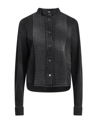 Loewe Women Pleated Denim Jeans In Multicolor