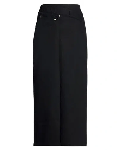 Loewe Woman Denim Skirt Black Size 6 Cotton