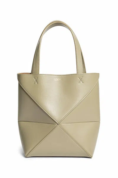 Loewe Woman Green Tote Bags