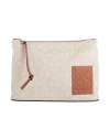 Shop Loewe Woman Handbag Cream Size - Textile Fibers In White