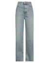 Loewe Woman Jeans Blue Size 6 Cotton In Blue