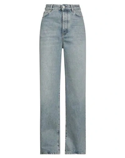 Loewe Woman Jeans Blue Size 6 Cotton