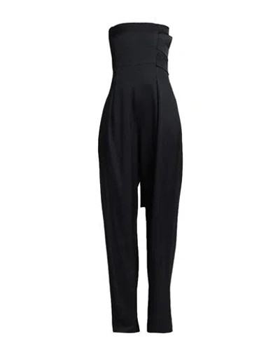 Loewe Woman Jumpsuit Black Size 8 Wool, Silk, Polyamide, Elastane