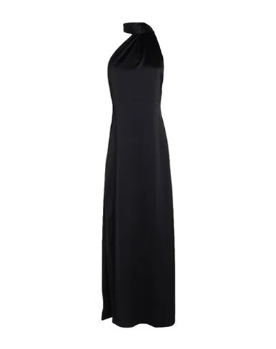 Loewe Woman Maxi Dress Black Size 6 Acetate, Polyester