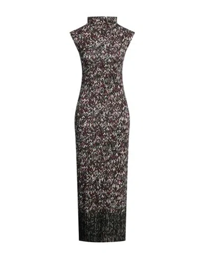 Loewe Woman Maxi Dress Black Size L Cotton, Elastane