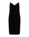 Loewe Strapless Cotton-blend Velvet Midi Dress In Black