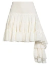 Loewe Woman Mini Skirt Off White Size 8 Silk In Multi