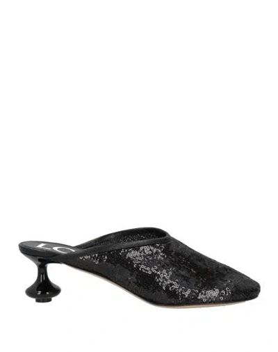 Loewe Woman Mules & Clogs Black Size 8 Textile Fibers