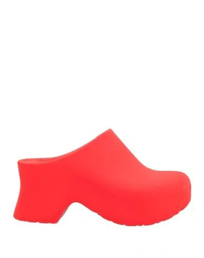 Loewe Orange Slip On Mules In Yellow
