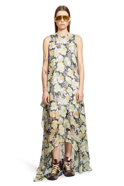LOEWE ASYMMETRIC DRESS IN SILK