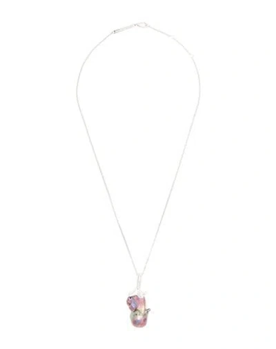 Loewe Woman Necklace Silver Size - Metal In Metallic